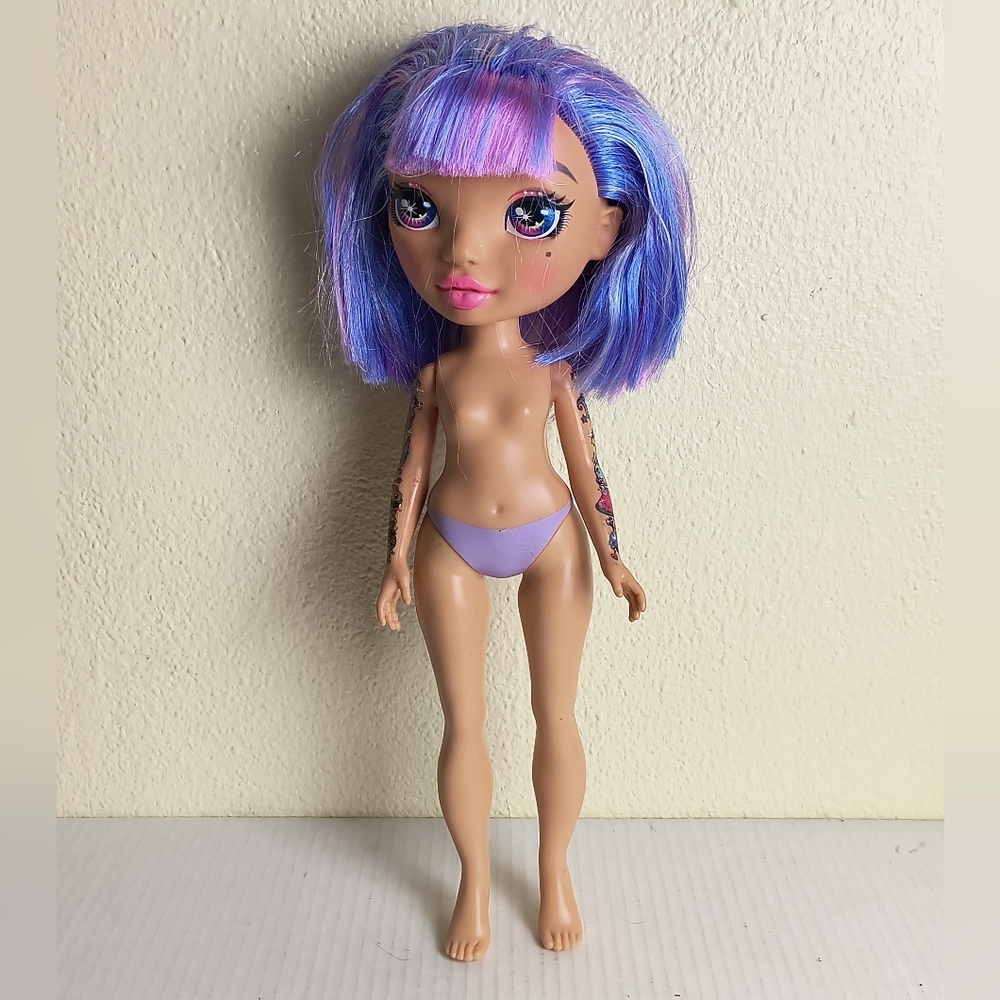Poopsie Rainbow Surprise Doll Amethyst Rae Purple Hair Tattoos Doll 2019"